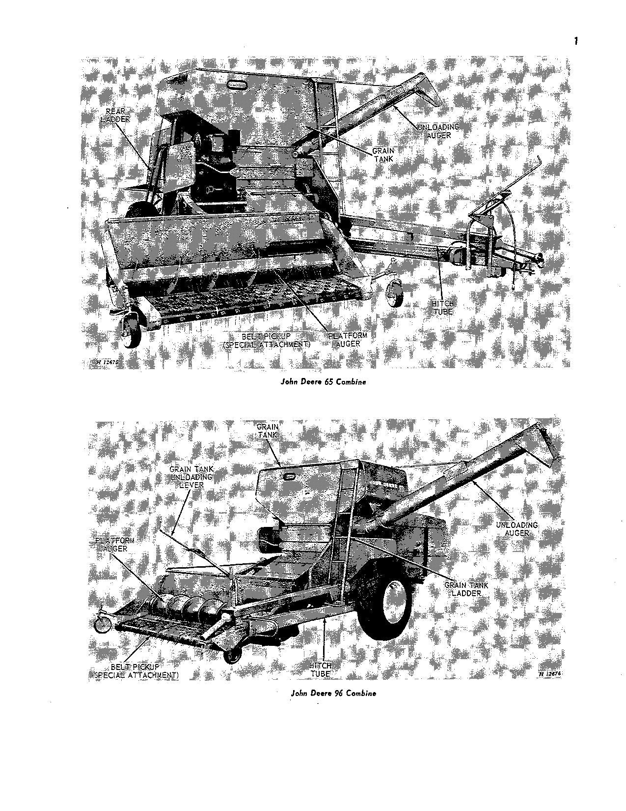 MANUEL D'UTILISATION DE LA MOISSONNEUSE-BATTEUSE JOHN DEERE 65 96