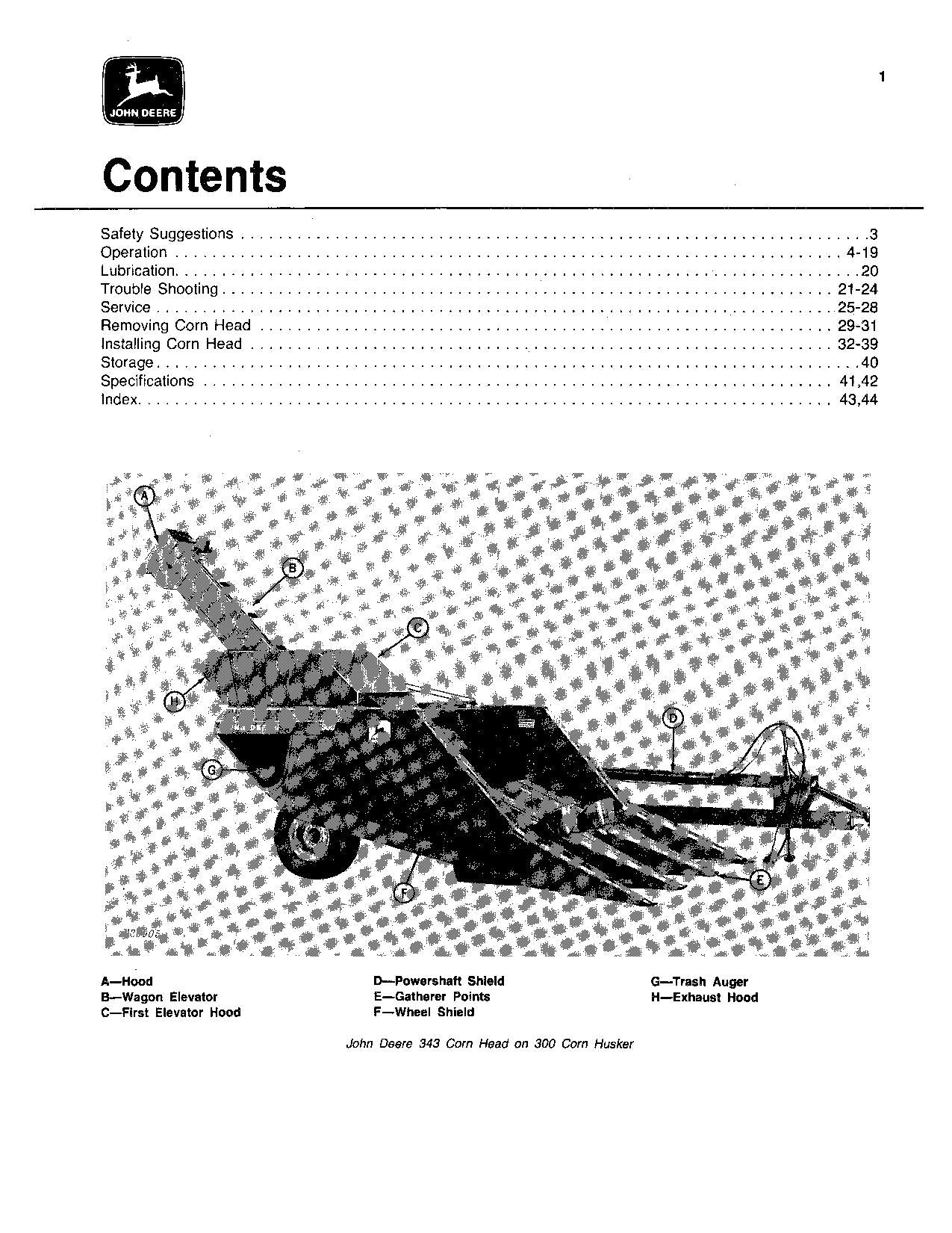 JOHN DEERE 4400 6600 6620 7700 3300 5400 443 MÄHDRESCHER-BETRIEBSHANDBUCH