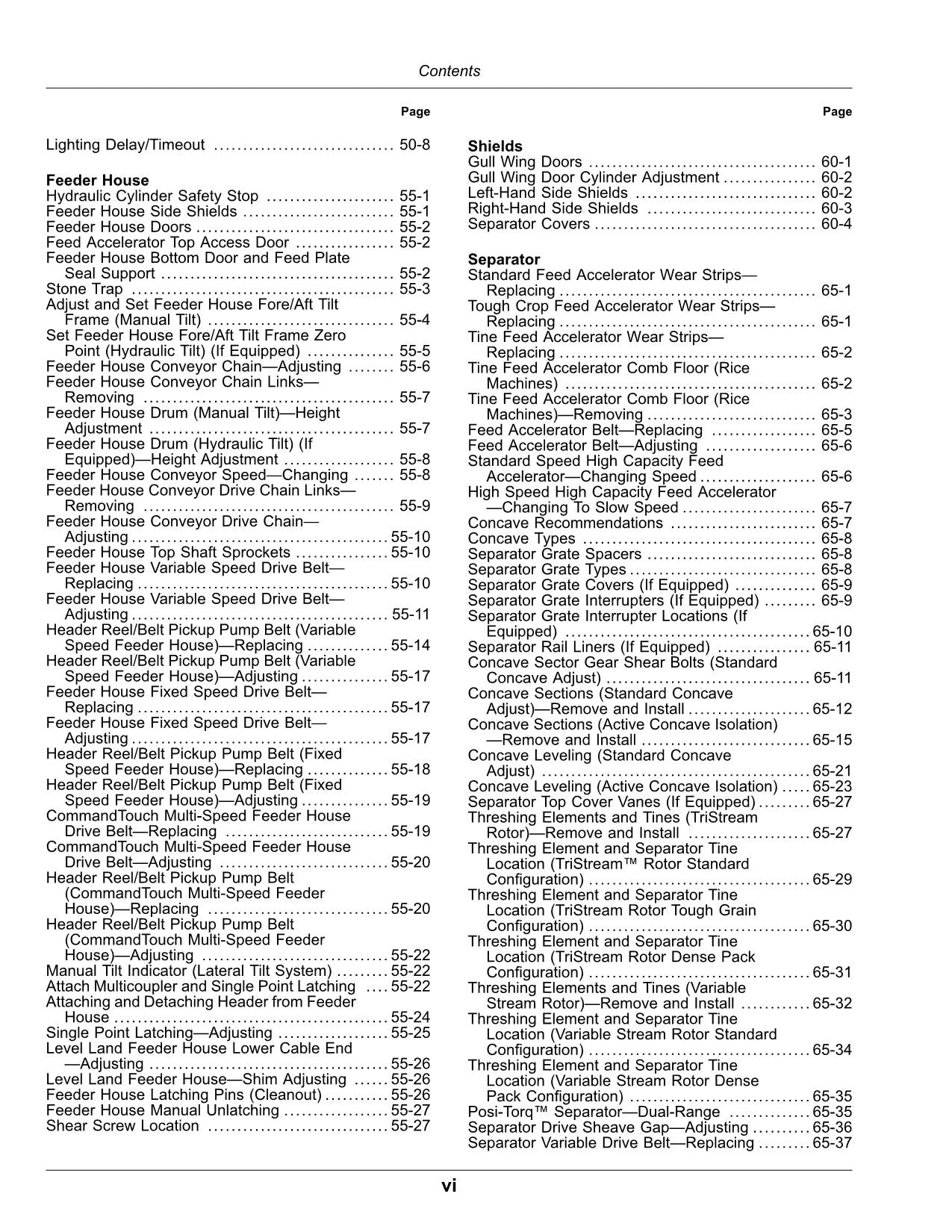 JOHN DEERE S760 S770 S780 S790 MÄHDRESCHER-BETRIEBSHANDBUCH Nr. 6