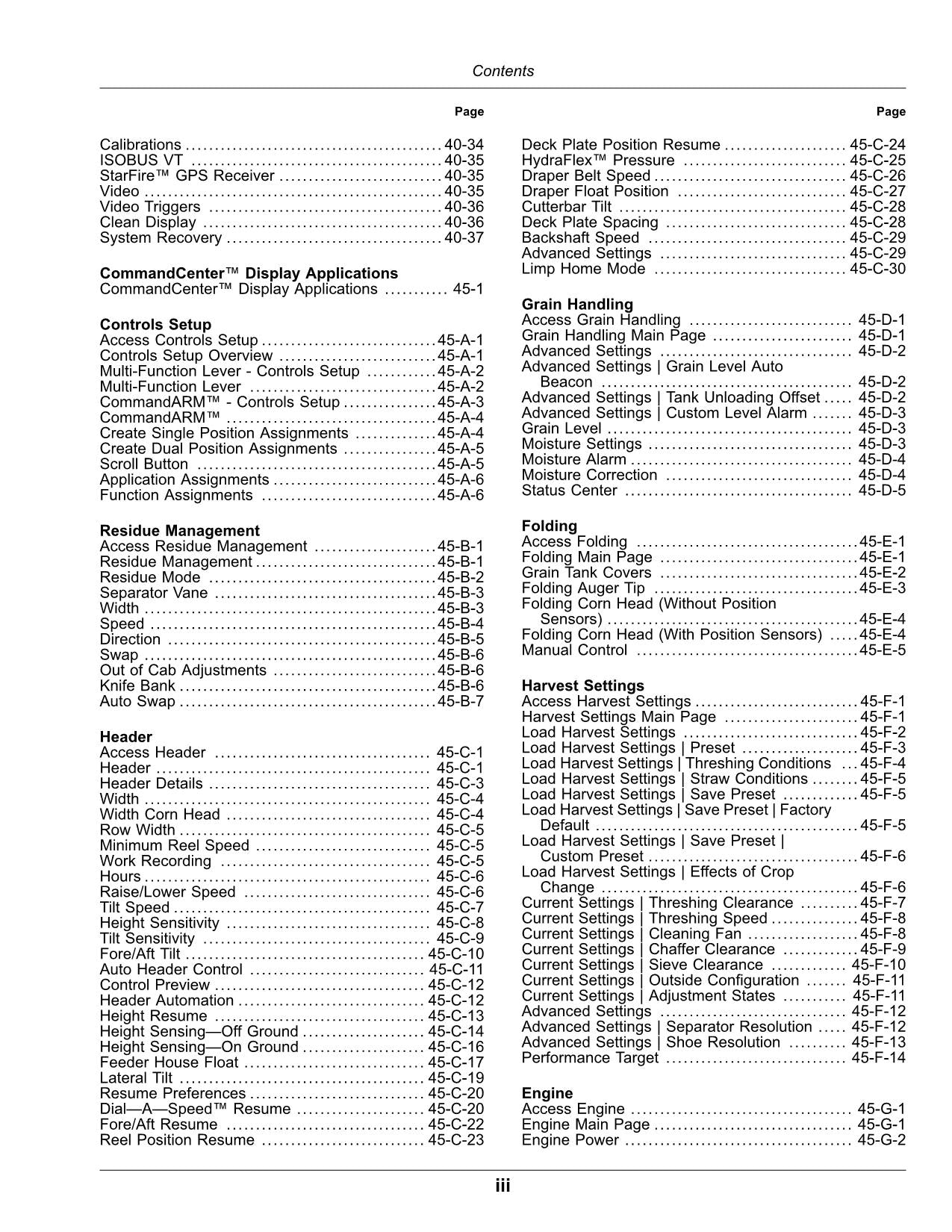 JOHN DEERE S760 S770 S780 S790 MÄHDRESCHER-BETRIEBSHANDBUCH Nr. 6