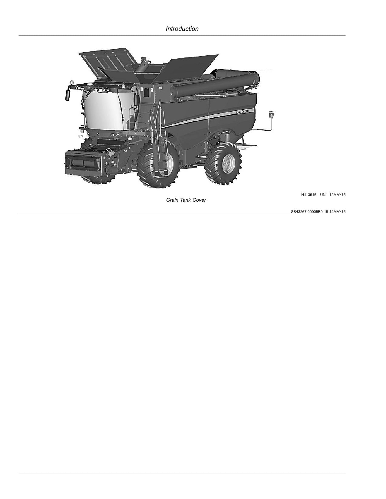 JOHN DEERE S760 S770 S780 S790 MÄHDRESCHER-BETRIEBSHANDBUCH Nr. 6