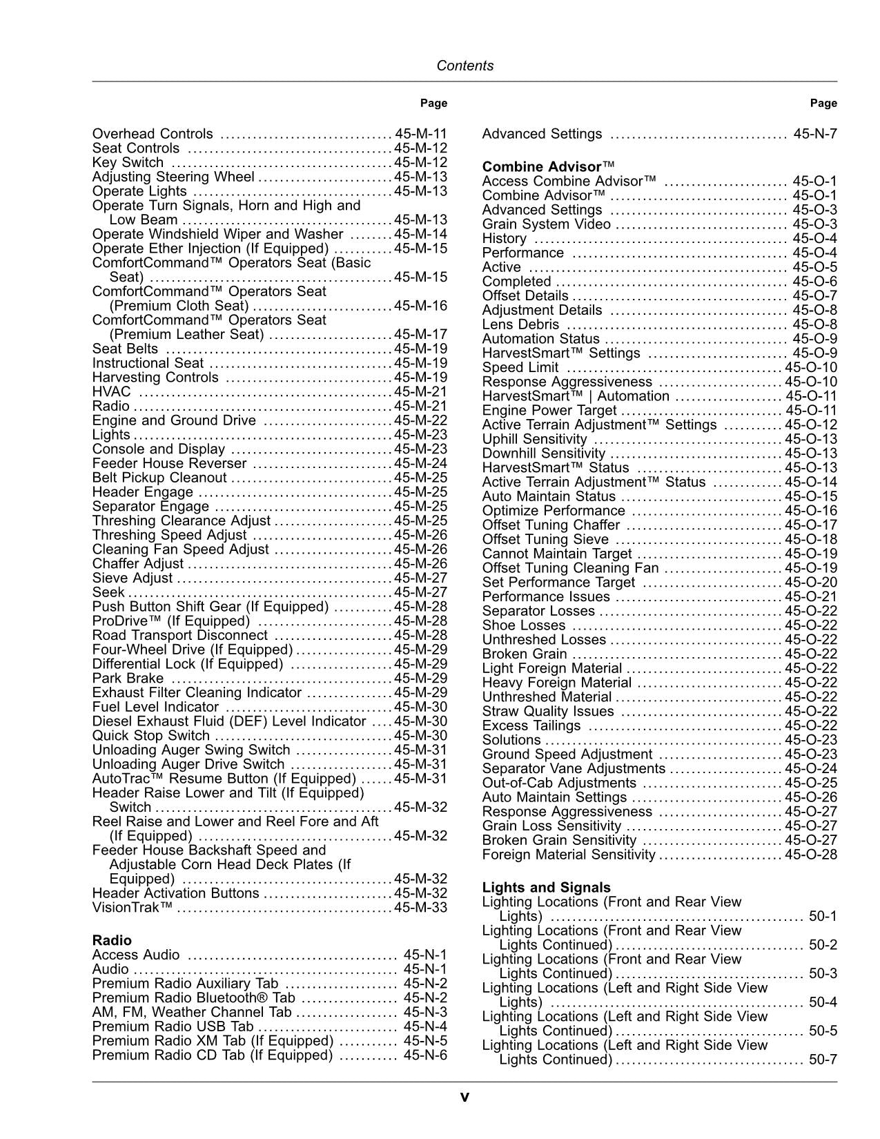 JOHN DEERE S760 S770 S780 S790 MÄHDRESCHER-BETRIEBSHANDBUCH Nr. 6