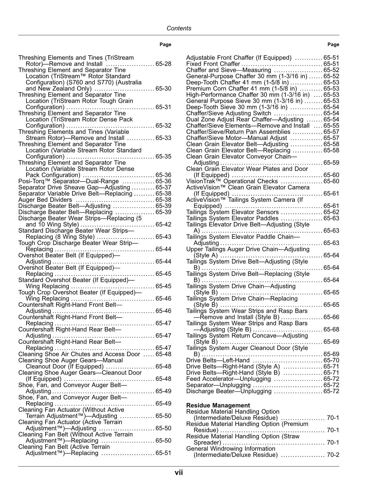 JOHN DEERE S760 S770 S780 S785 S790 MÄHDRESCHER-BETRIEBSHANDBUCH Nr. 3