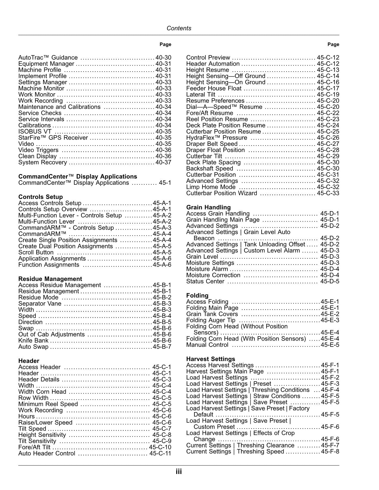 JOHN DEERE S760 S770 S780 S785 S790 MÄHDRESCHER-BETRIEBSHANDBUCH Nr. 3