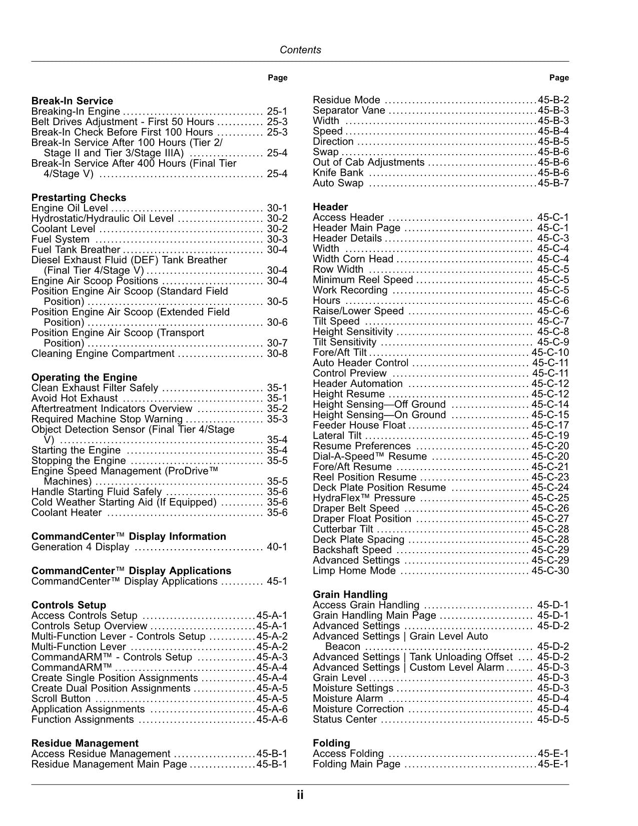 JOHN DEERE S760 S780 S770 S790 COMBINE OPERATOR MANUAL #7