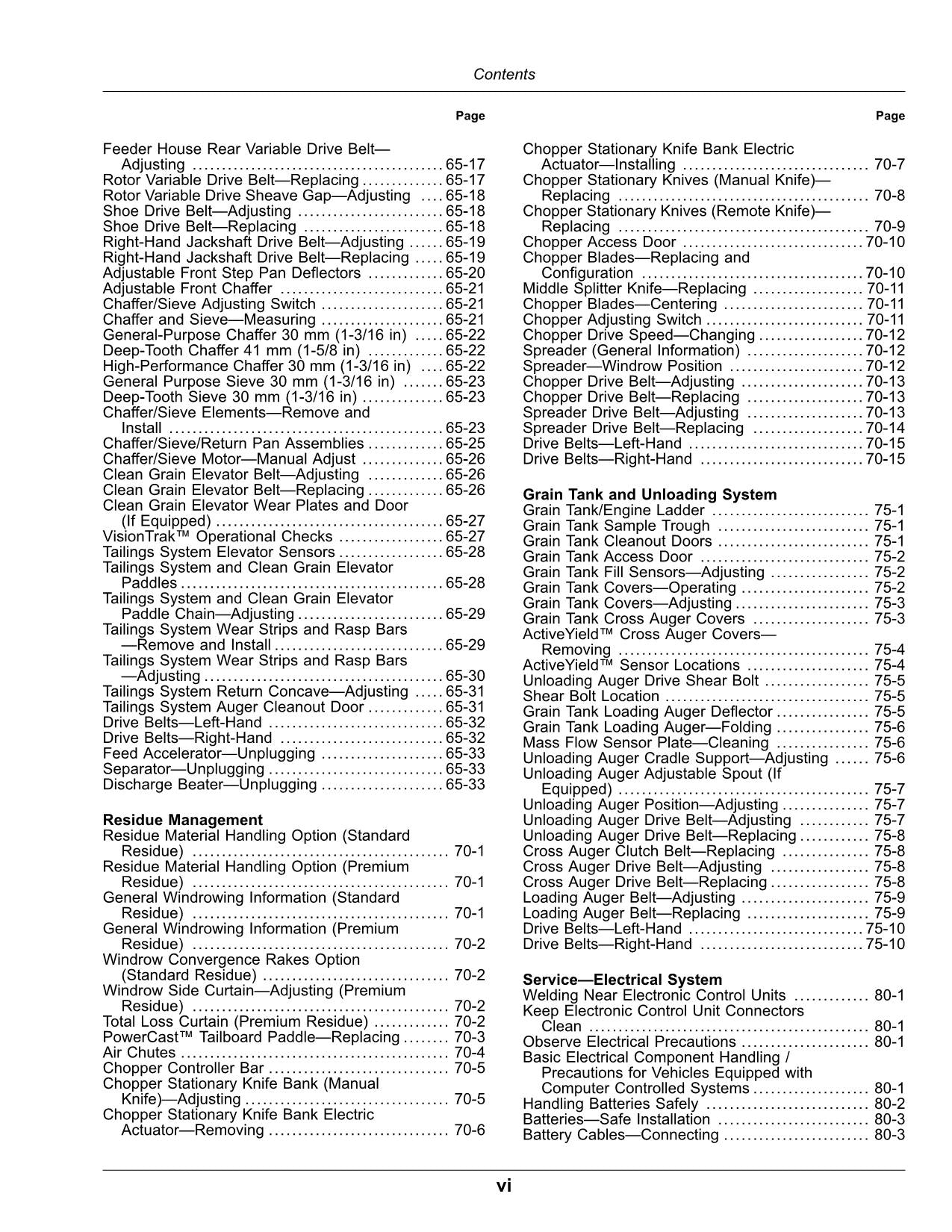 JOHN DEERE X9 1000 1100 COMBINE OPERATORS MANUAL 815001-820000 EXPORT