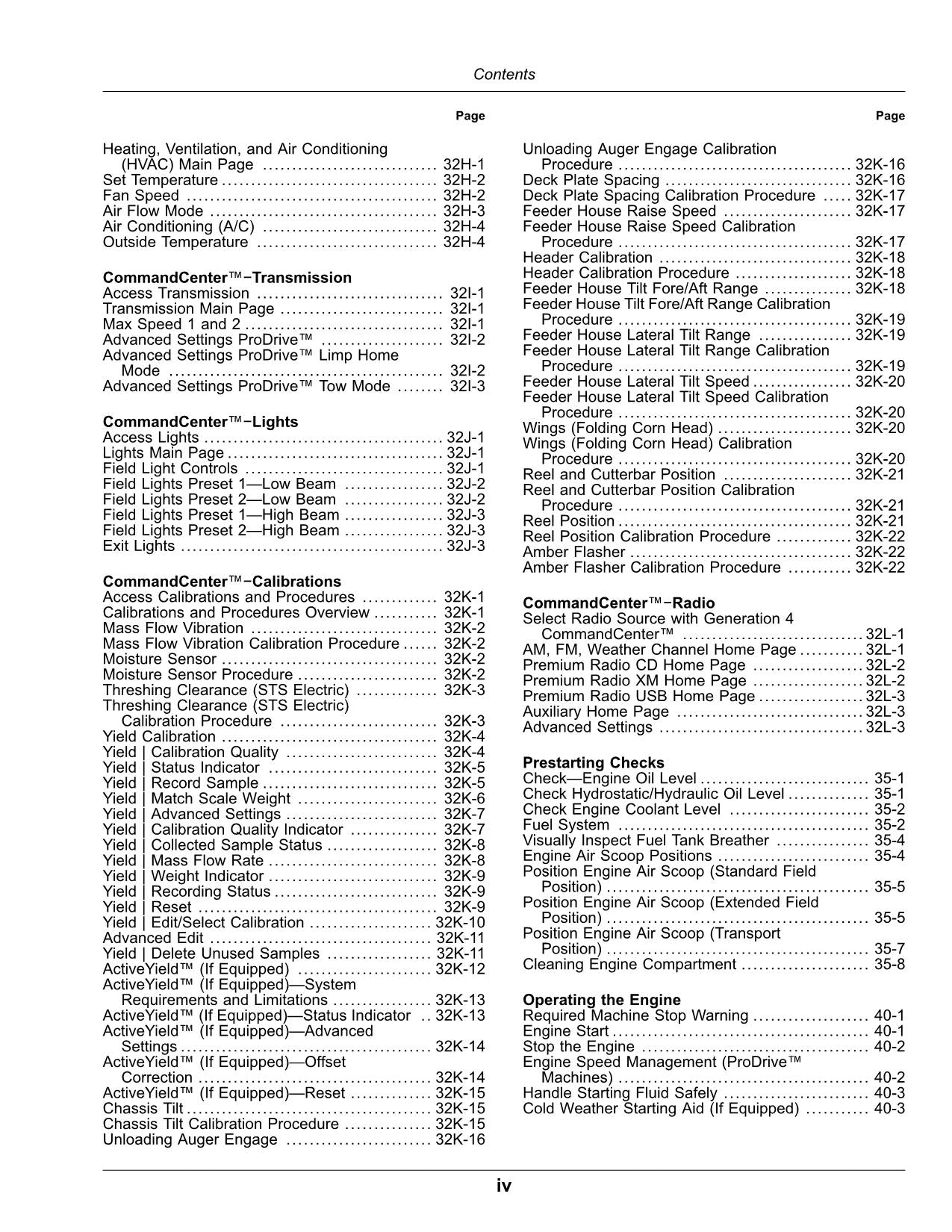 JOHN DEERE S760   S780   S770   S790 COMBINE OPERATOR MANUAL #9