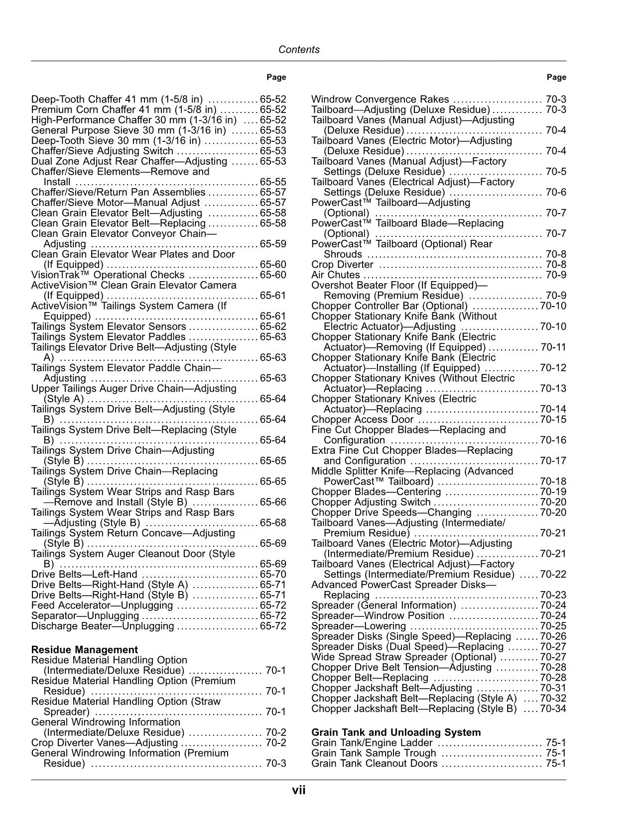 JOHN DEERE S760 S770 S780 S785 S790 COMBINE OPERATOR MANUAL #4