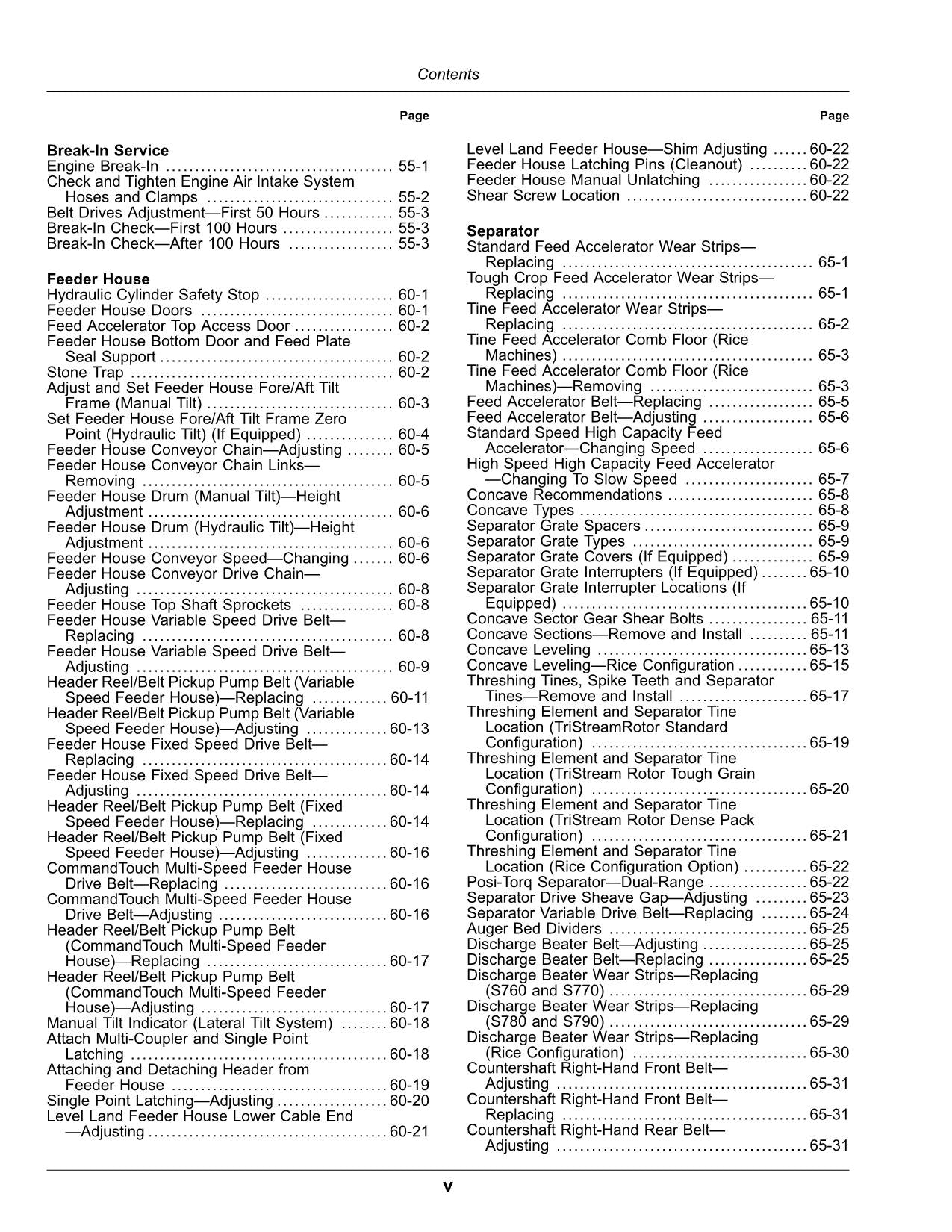 JOHN DEERE S760 S780 S770 MÄHDRESCHER-BETRIEBSHANDBUCH