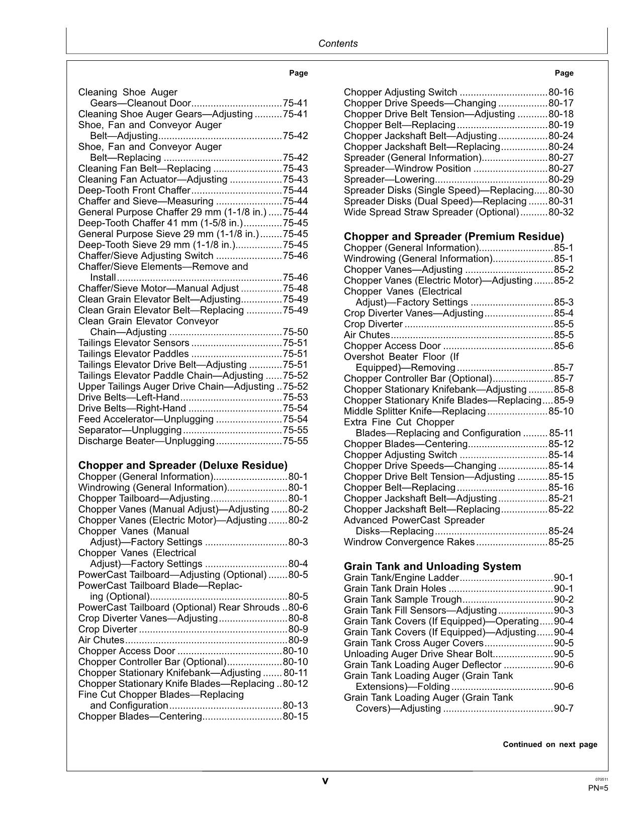 JOHN DEERE S670 MÄHDRESCHER-BETRIEBSHANDBUCH