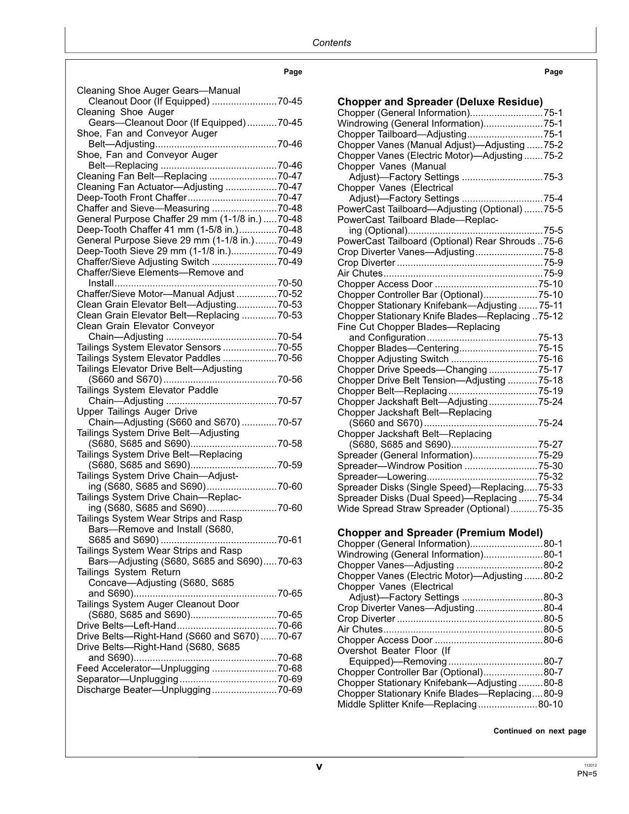 JOHN DEERE S660 STS S670 S680 S690 S685 S660 MÄHDRESCHER BEDIENUNGSANLEITUNG