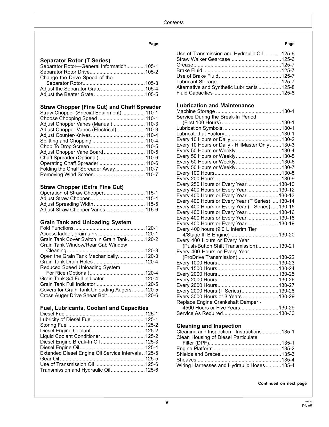 JOHN DEERE W540 W550 T550 T560 T660 T670 MÄHDRESCHER-BETRIEBSHANDBUCH