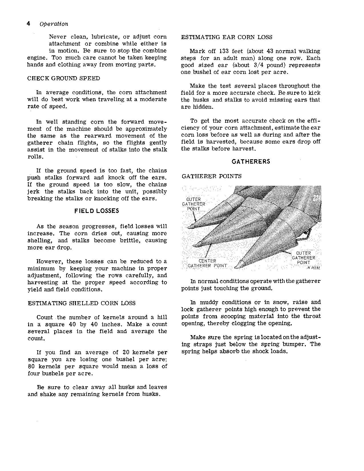 JOHN DEERE 234 MÄHDRESCHER-BETRIEBSHANDBUCH