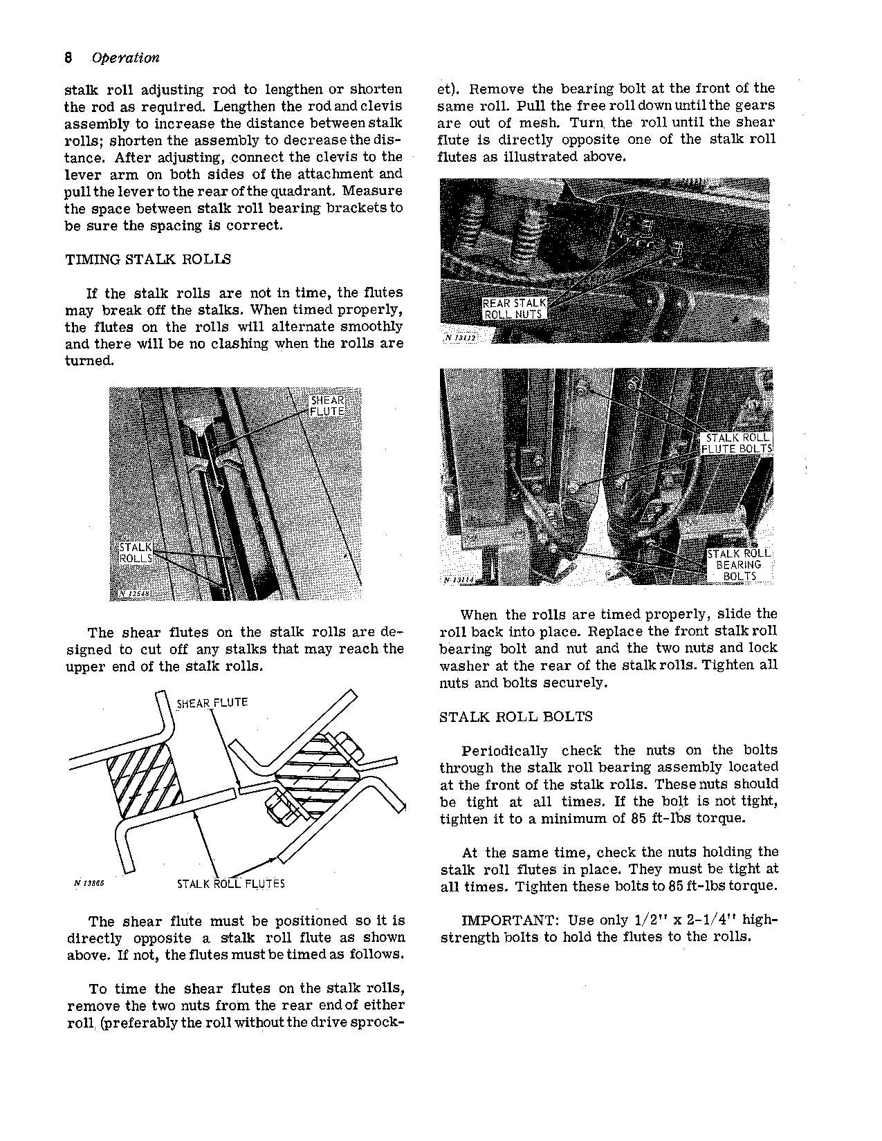 JOHN DEERE 234 COMBINE OPERATOR MANUAL