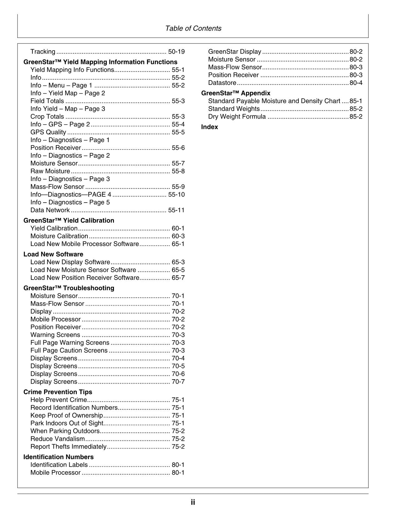 JOHN DEERE AMS GREENSTAR 9550 9450 9650 9750 STS 9650 COMBINE OPERATOR MANUAL