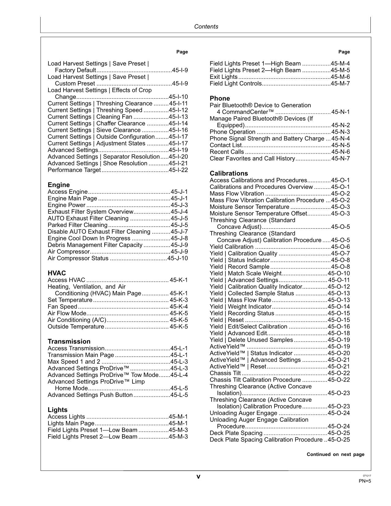 JOHN DEERE S760 S770 S780 S785 S790 MÄHDRESCHER-BETRIEBSHANDBUCH Nr. 6