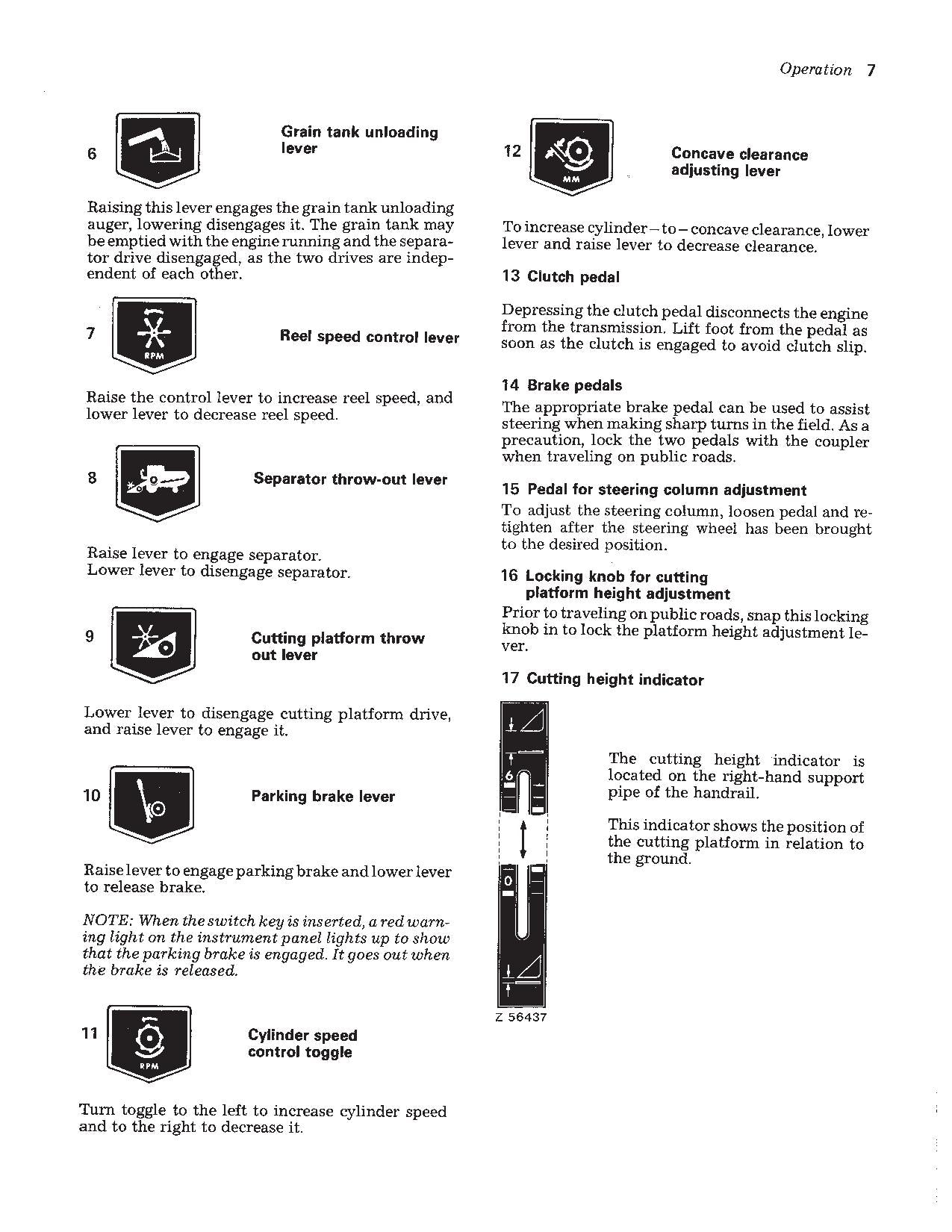 JOHN DEERE 925, 935, 945 COMBINE OPERATOR MANUAL #1