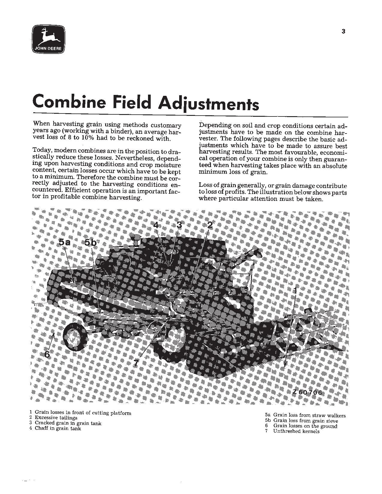 JOHN DEERE 965 965H 975 985 MÄHDRESCHER-BETRIEBSHANDBUCH SER.000000-018097