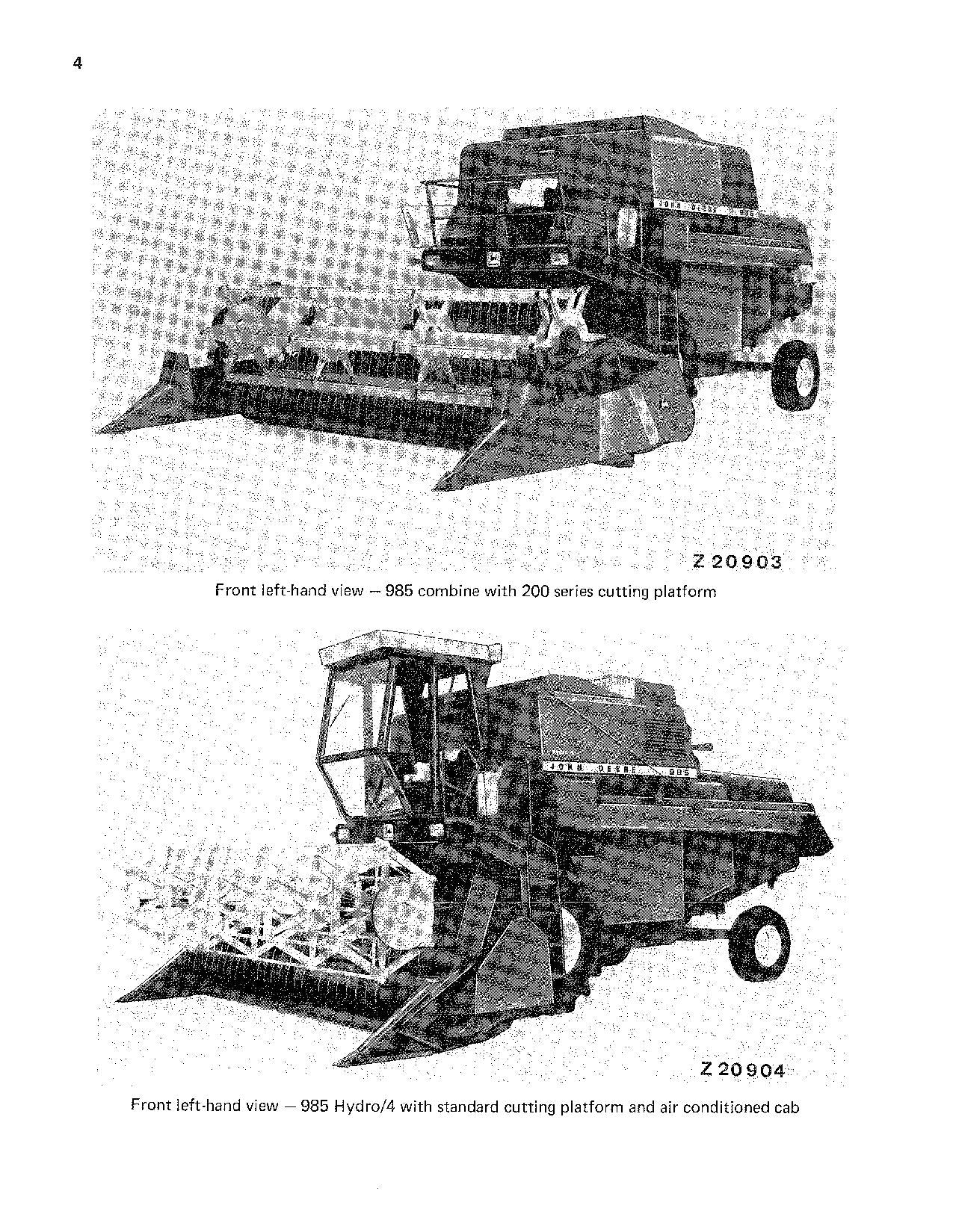 MANUEL D'UTILISATION DE LA MOISSONNEUSE-BATTEUSE JOHN DEERE 975H 985H #2