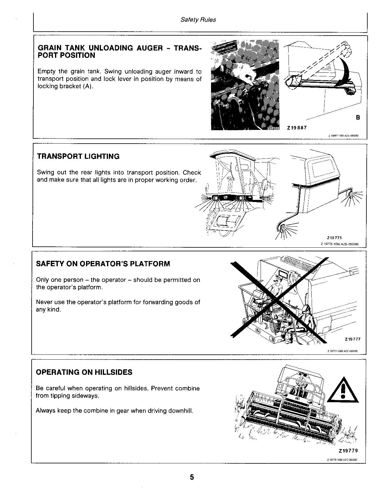 JOHN DEERE 1068H MÄHDRESCHER-BETRIEBSHANDBUCH