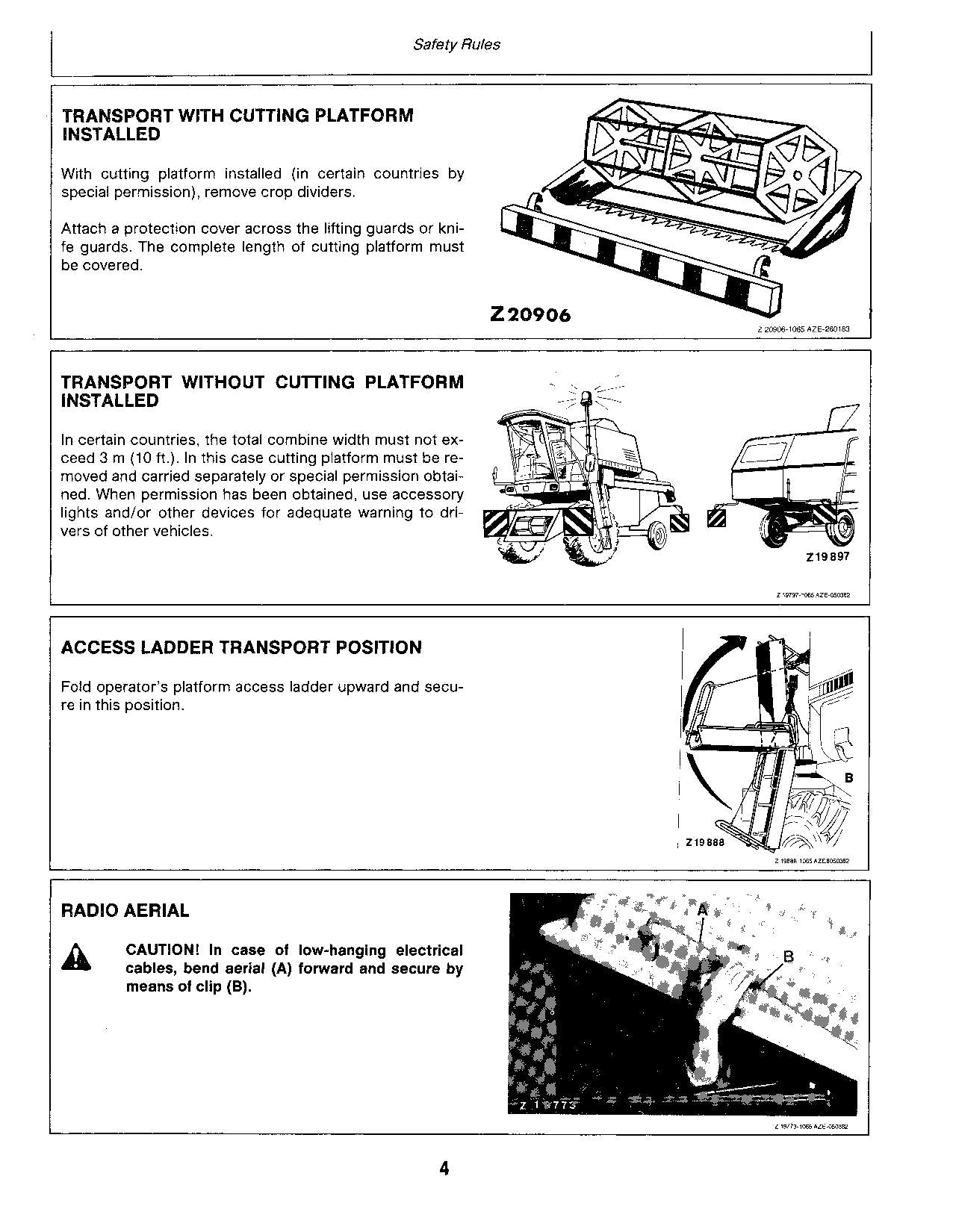 JOHN DEERE 1068H MÄHDRESCHER-BETRIEBSHANDBUCH