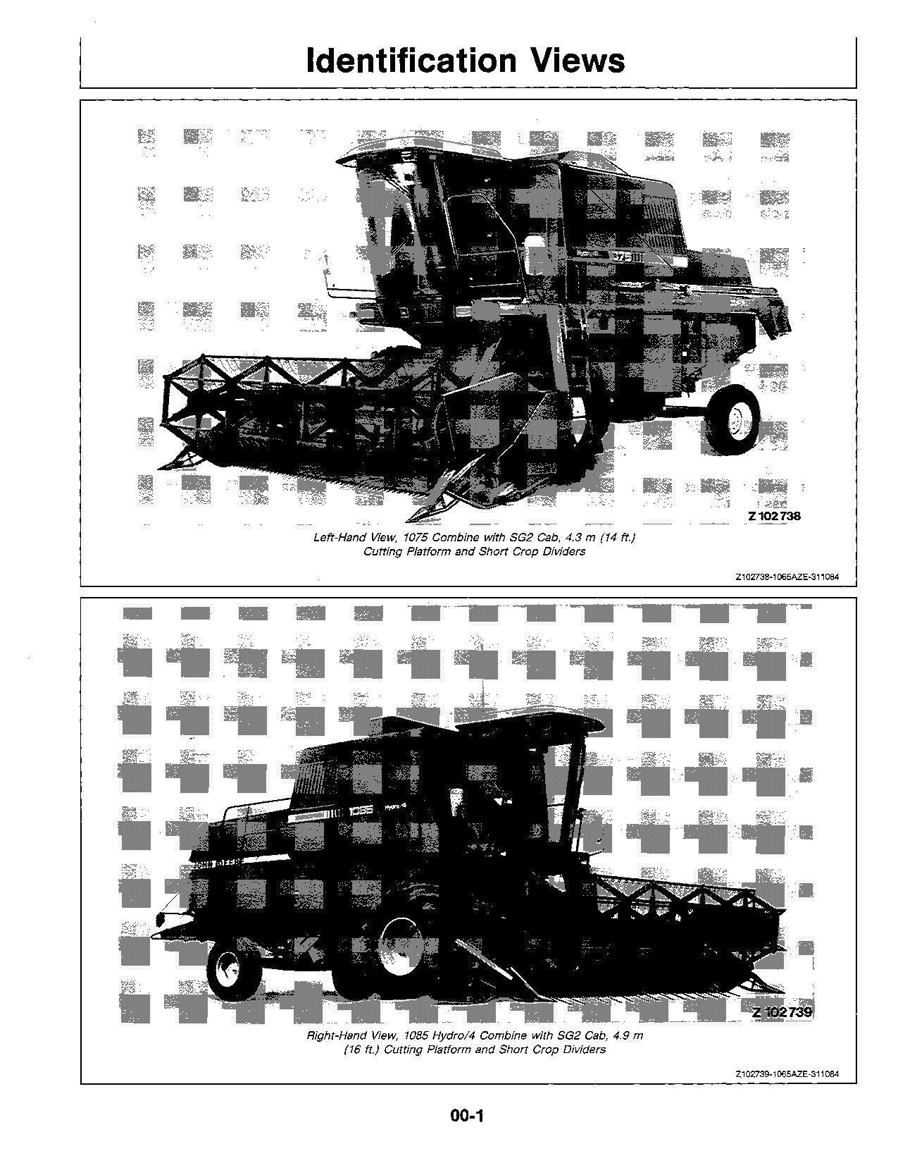 JOHN DEERE 1065 1075 1085 Hydro4 COMBINE OPERATOR MANUAL