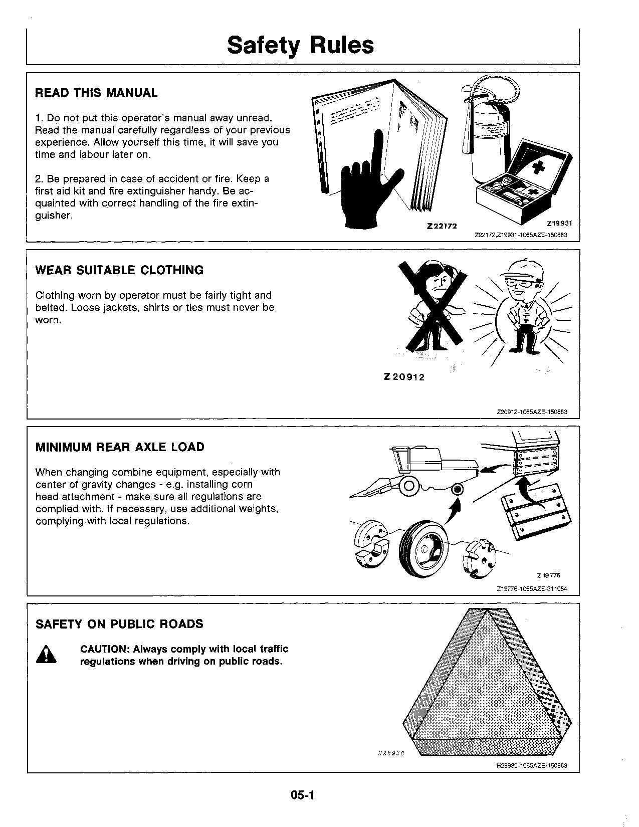 JOHN DEERE 1065 1075 1085 Hydro4 COMBINE OPERATOR MANUAL