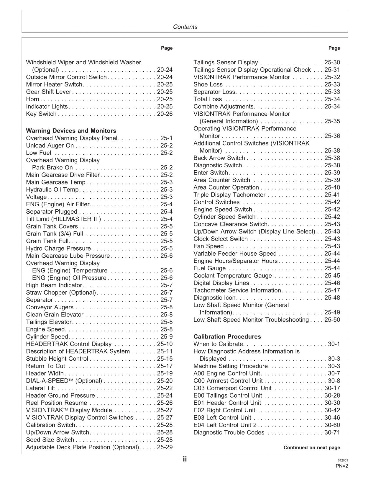 JOHN DEERE 9540 9560 9580 9640 9660 9680 COMBINE OPERATOR MANUAL