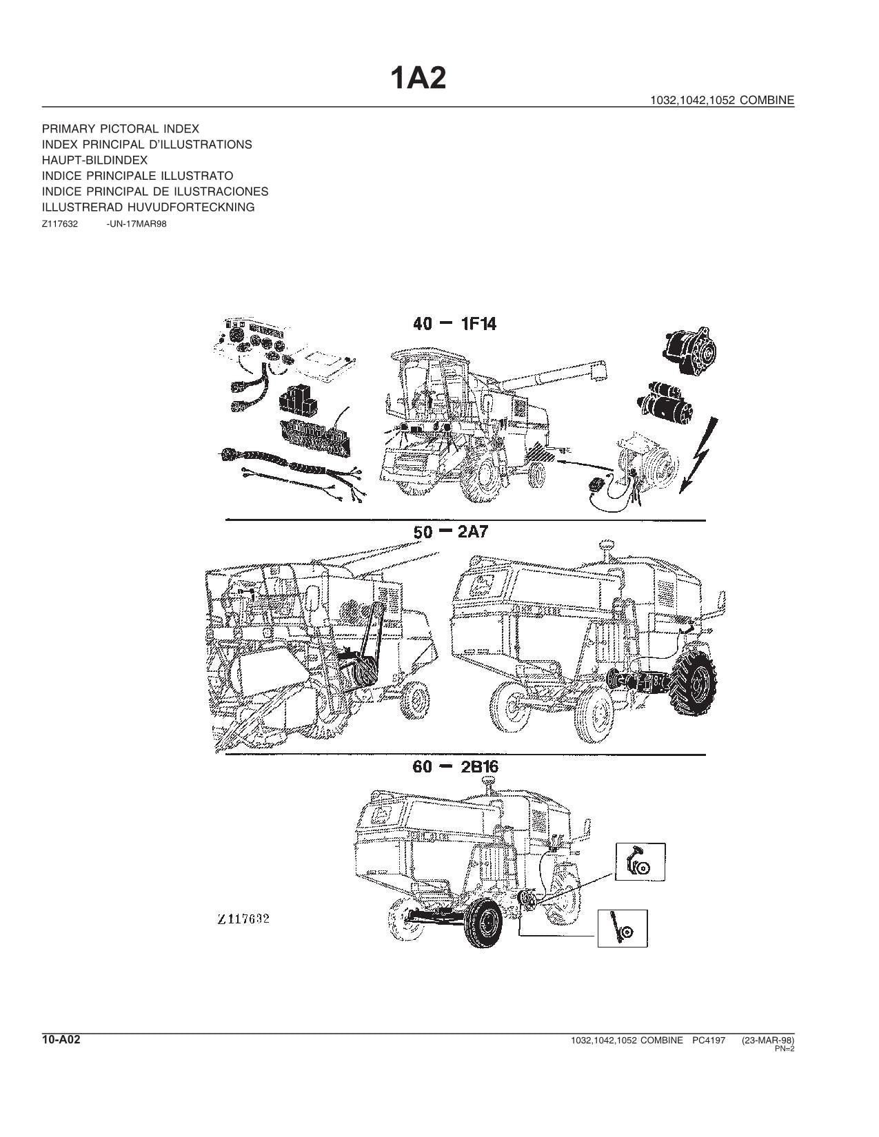 MANUEL D'UTILISATION DE LA MOISSONNEUSE-BATTEUSE JOHN DEERE 1032 1042 1052 #2