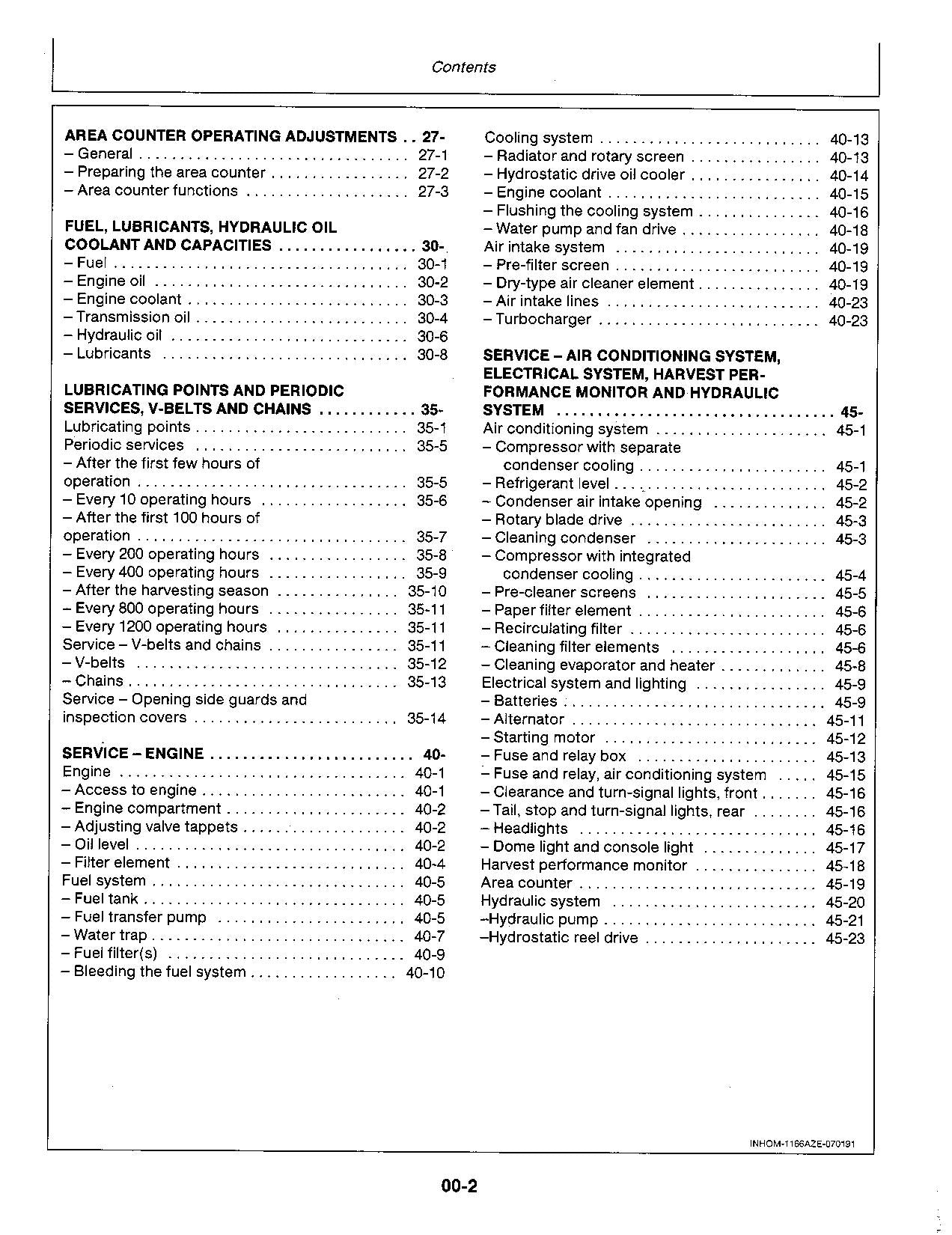 JOHN DEERE 1166SII 1166SII Hydro 4 1174SII 1174SII  COMBINE OPERATOR MANUAL