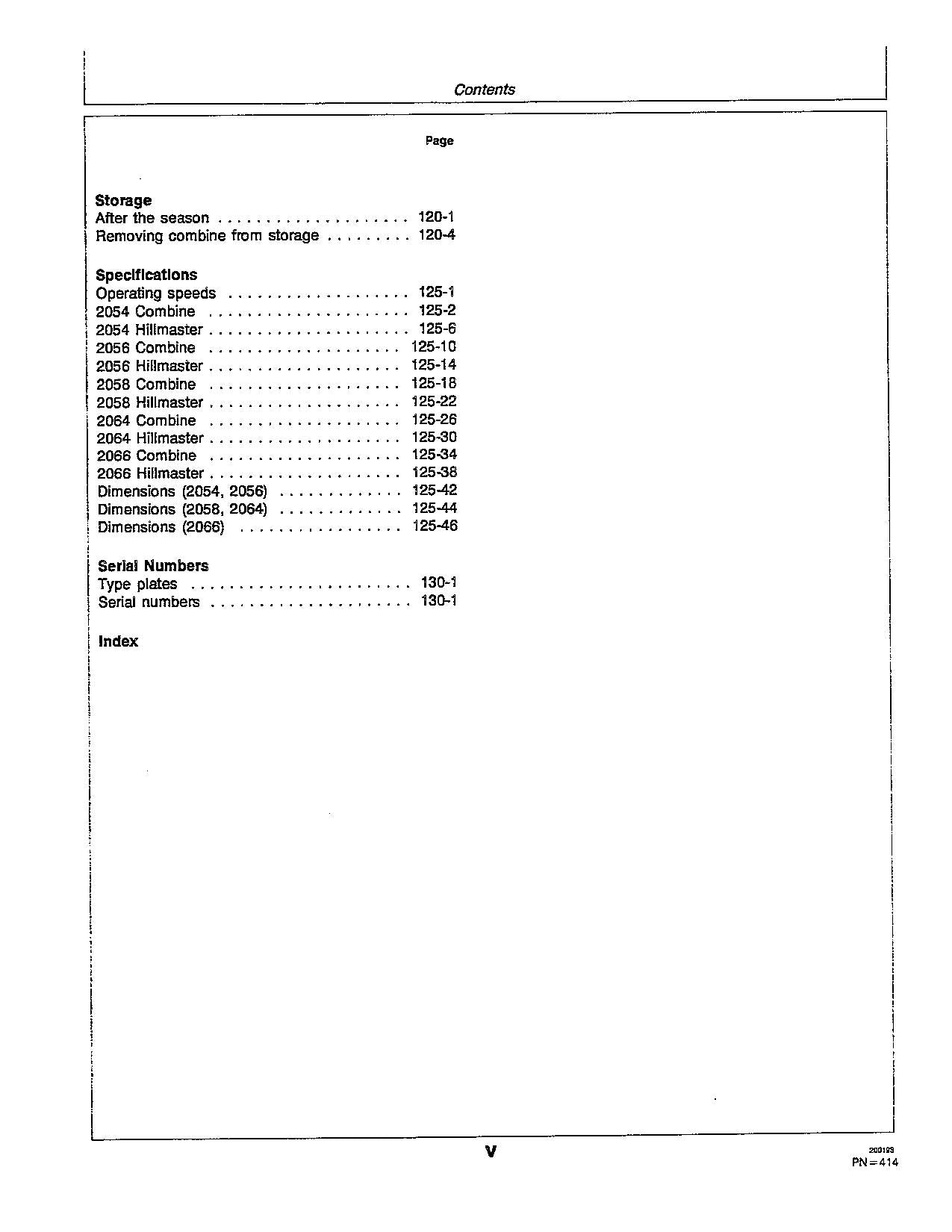 JOHN DEERE 2054 2056 2058 2064 2066 COMBINE OPERATOR MANUAL #1