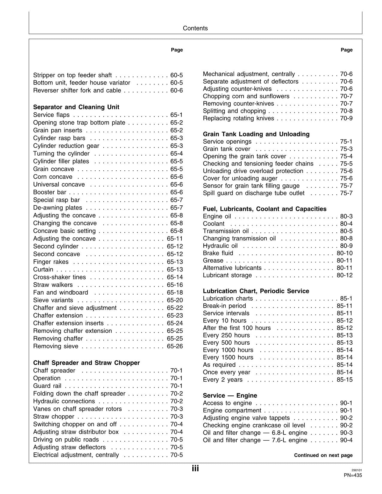 JOHN DEERE 2054 2056 2058 2064 2066 MÄHDRESCHER-BETRIEBSHANDBUCH Nr. 2