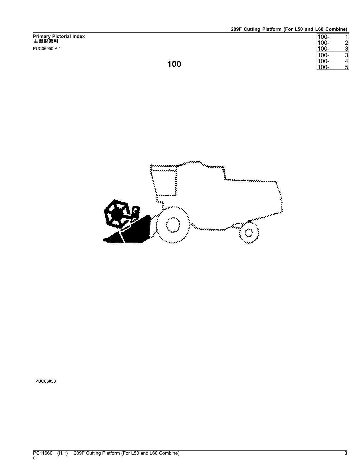 JOHN DEERE 209F MÄHDRESCHER-ERSATZTEILKATALOGHANDBUCH