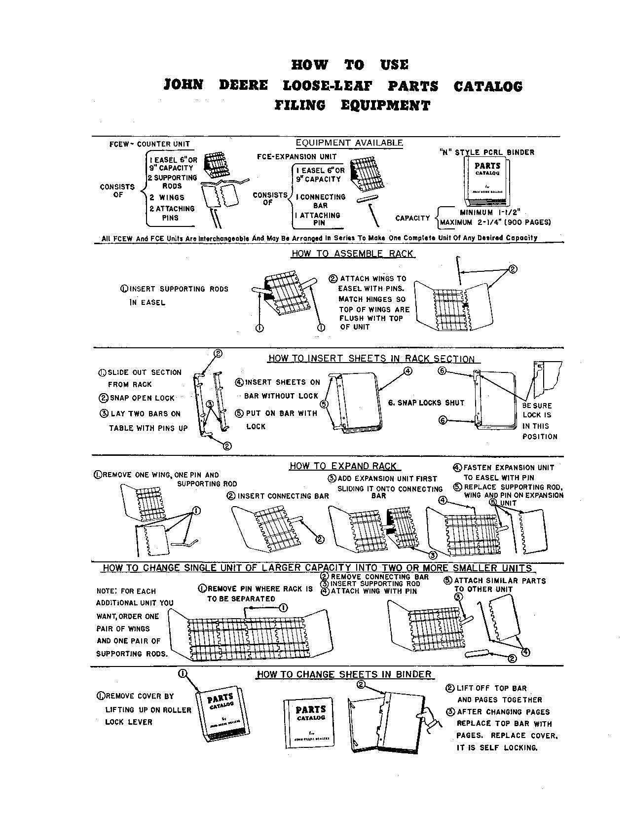 JOHN DEERE 6 COMBINE PARTS CATALOG MANUAL