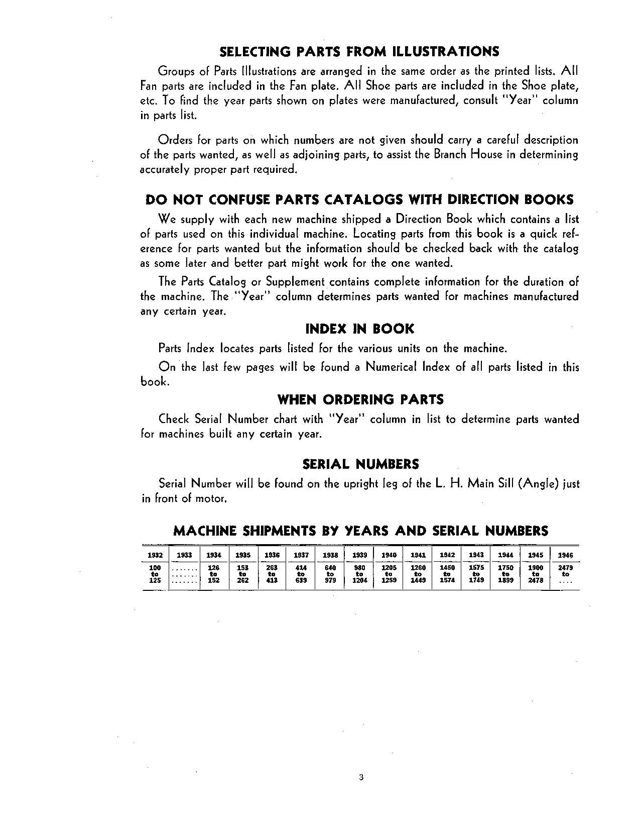 JOHN DEERE 17 COMBINE PARTS CATALOG MANUAL