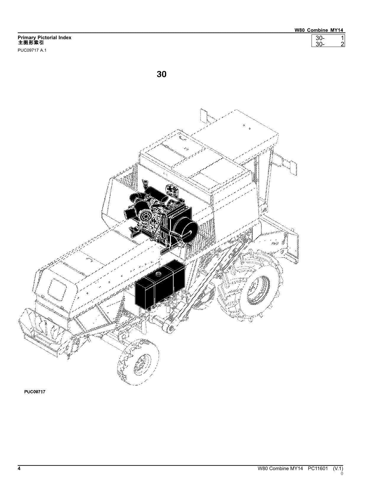 JOHN DEERE W80 MÄHDRESCHER-ERSATZTEILKATALOGHANDBUCH