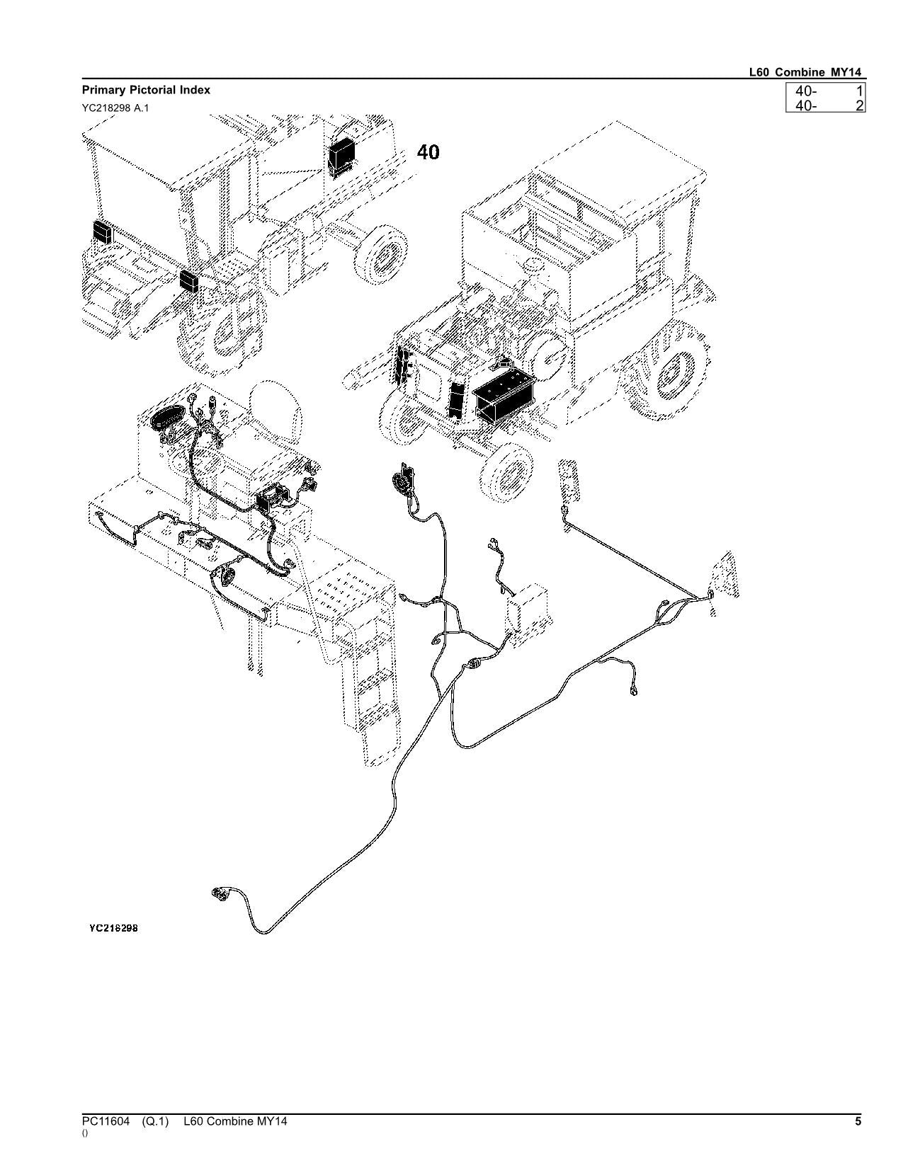 MANUEL DU CATALOGUE DES PIÈCES DE LA MOISSONNEUSE-BATTEUSE JOHN DEERE L60