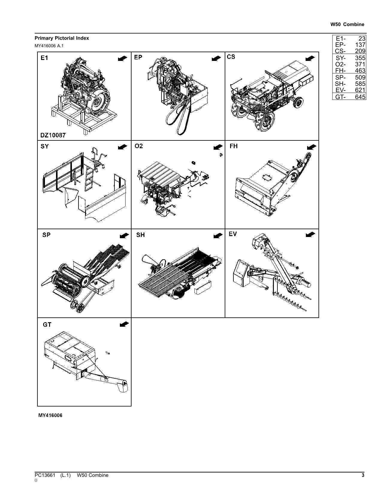 JOHN DEERE W50 MÄHDRESCHER-ERSATZTEILKATALOGHANDBUCH #2