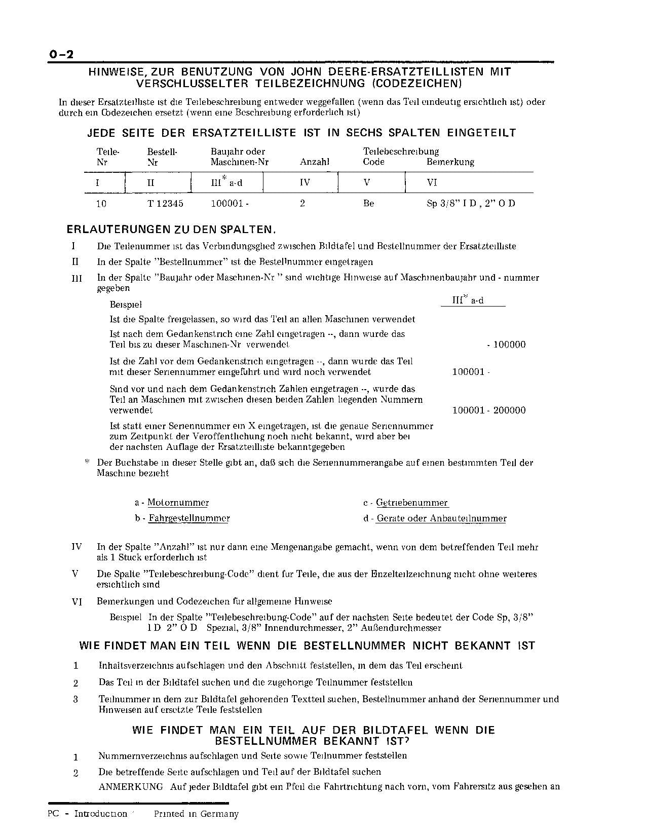 JOHN DEERE 930,940 COMBINE PARTS CATALOG MANUAL