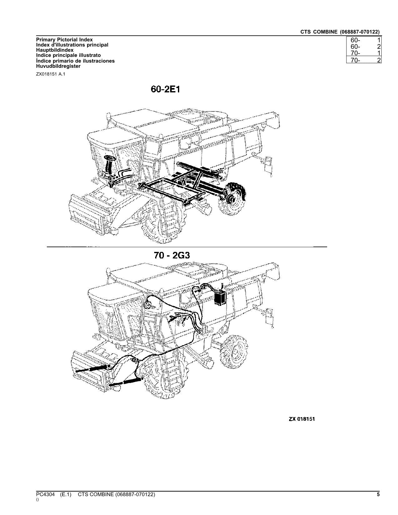 JOHN DEERE CTS MÄHDRESCHER-ERSATZTEILKATALOGHANDBUCH Nr. 3