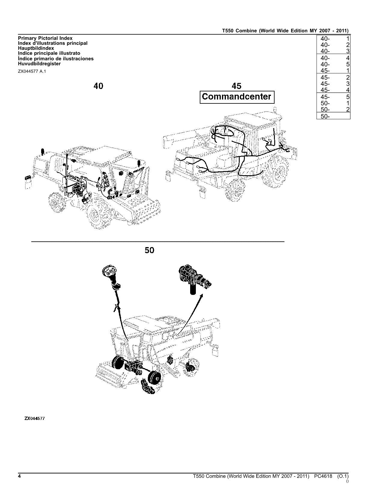 MANUEL DU CATALOGUE DES PIÈCES DE LA MOISSONNEUSE-BATTEUSE JOHN DEERE T550 #8