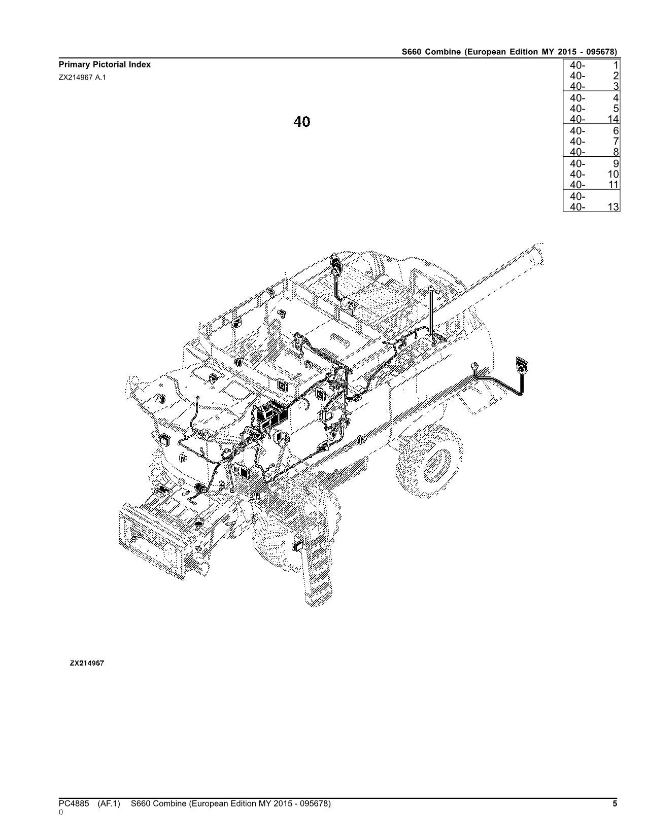 MANUEL DU CATALOGUE DES PIÈCES DE LA MOISSONNEUSE-BATTEUSE JOHN DEERE S660 #6