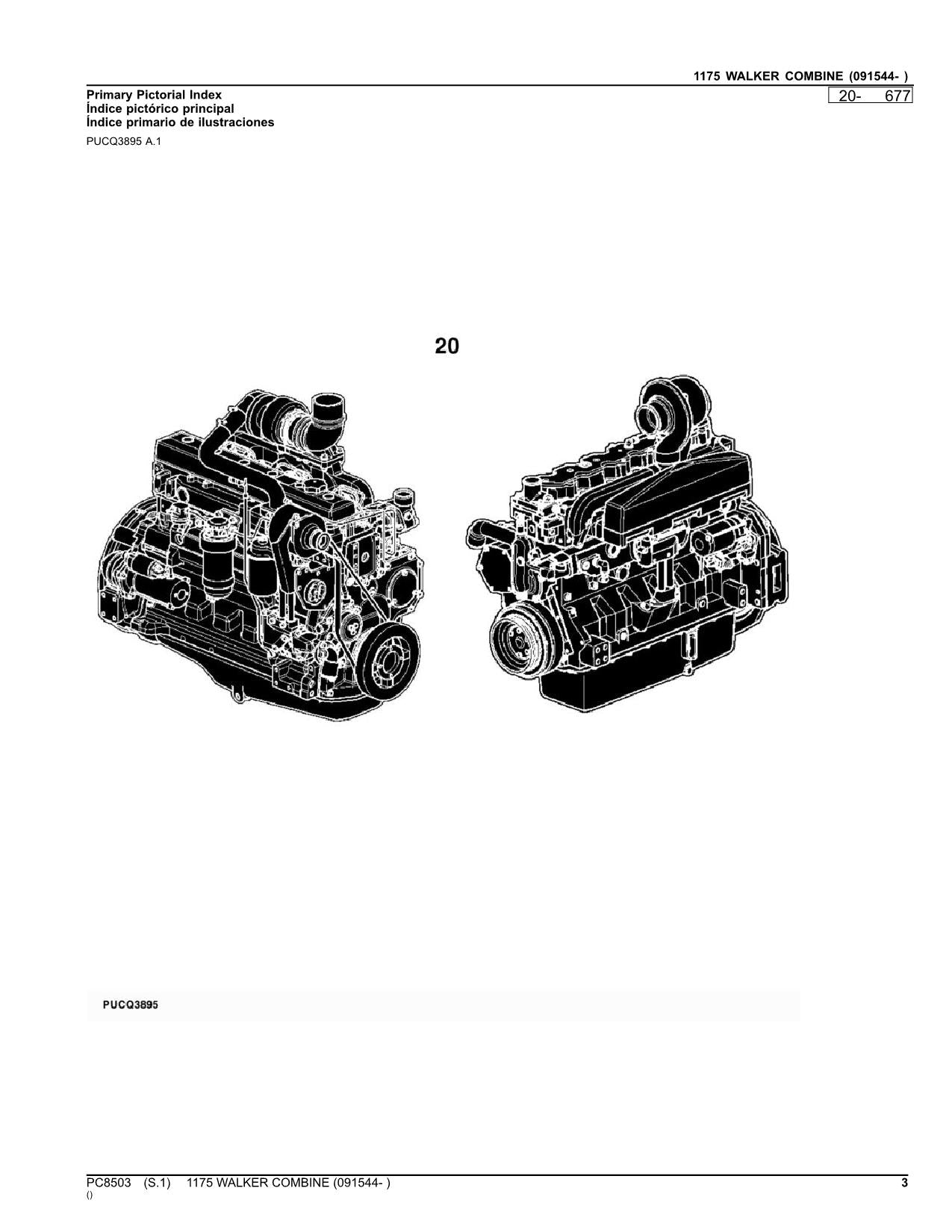 JOHN DEERE 1175 MÄHDRESCHER-ERSATZTEILKATALOGHANDBUCH