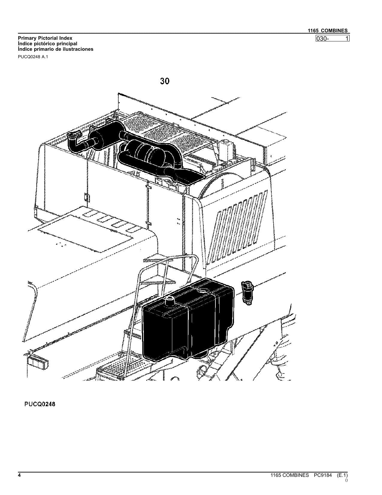 JOHN DEERE 1165 MÄHDRESCHER-ERSATZTEILKATALOGHANDBUCH