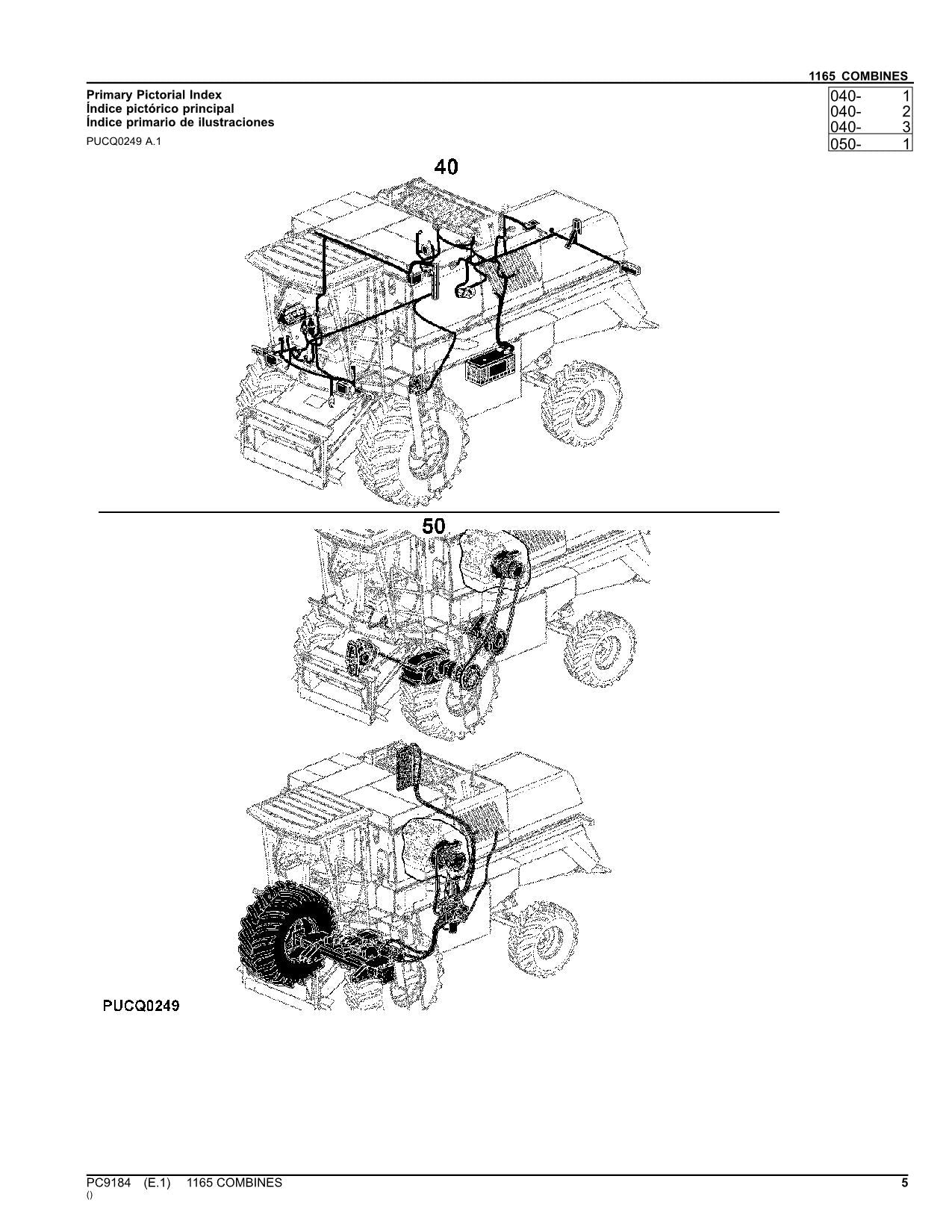 JOHN DEERE 1165 MÄHDRESCHER-ERSATZTEILKATALOGHANDBUCH