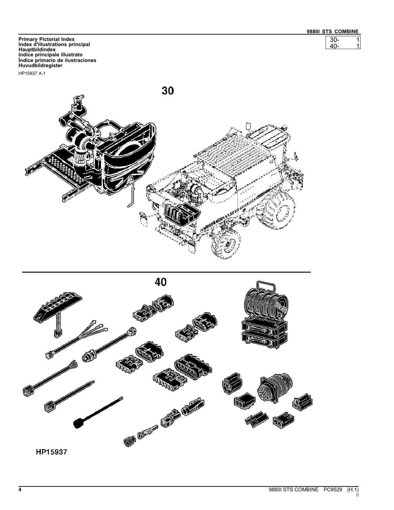 MANUEL DU CATALOGUE DES PIÈCES DE LA MOISSONNEUSE-BATTEUSE JOHN DEERE 9880I STS #1