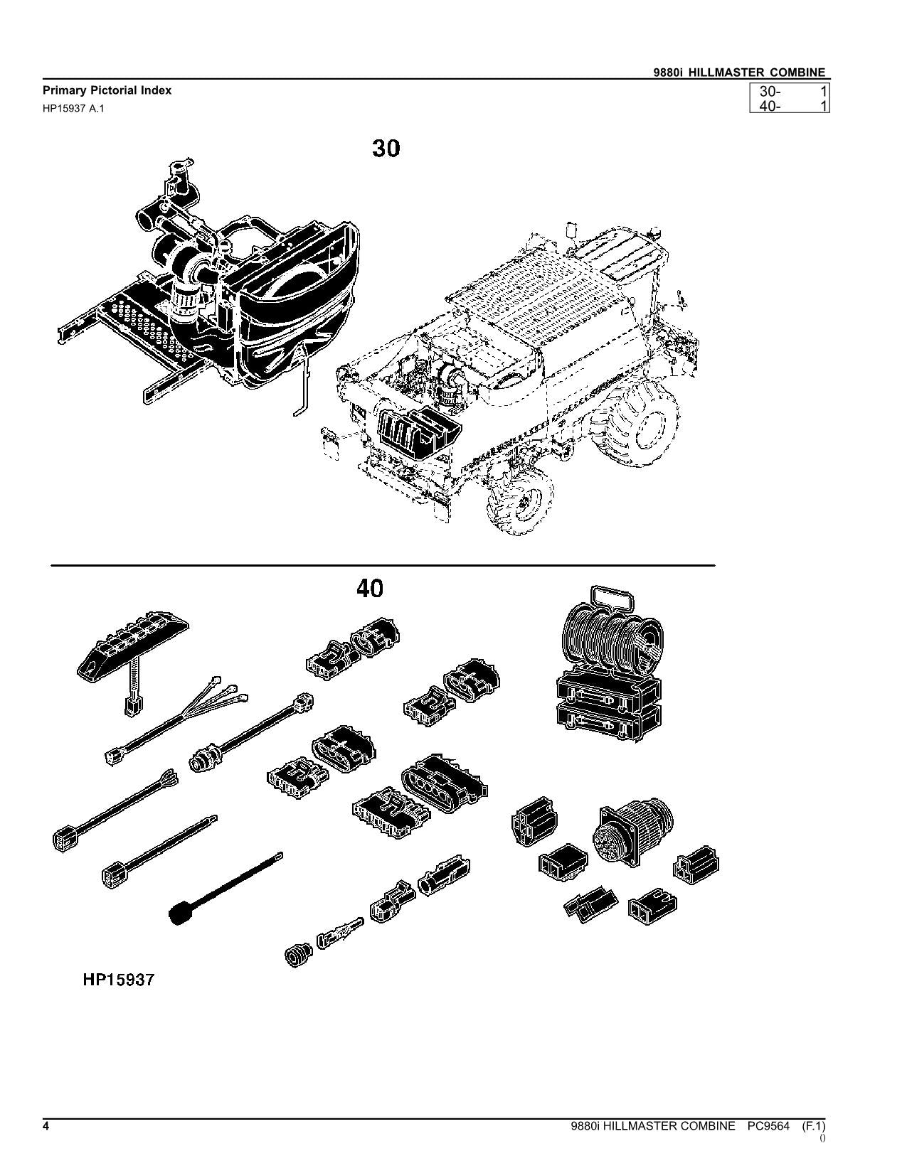 JOHN DEERE 9880I STS COMBINE PARTS CATALOG MANUAL #2