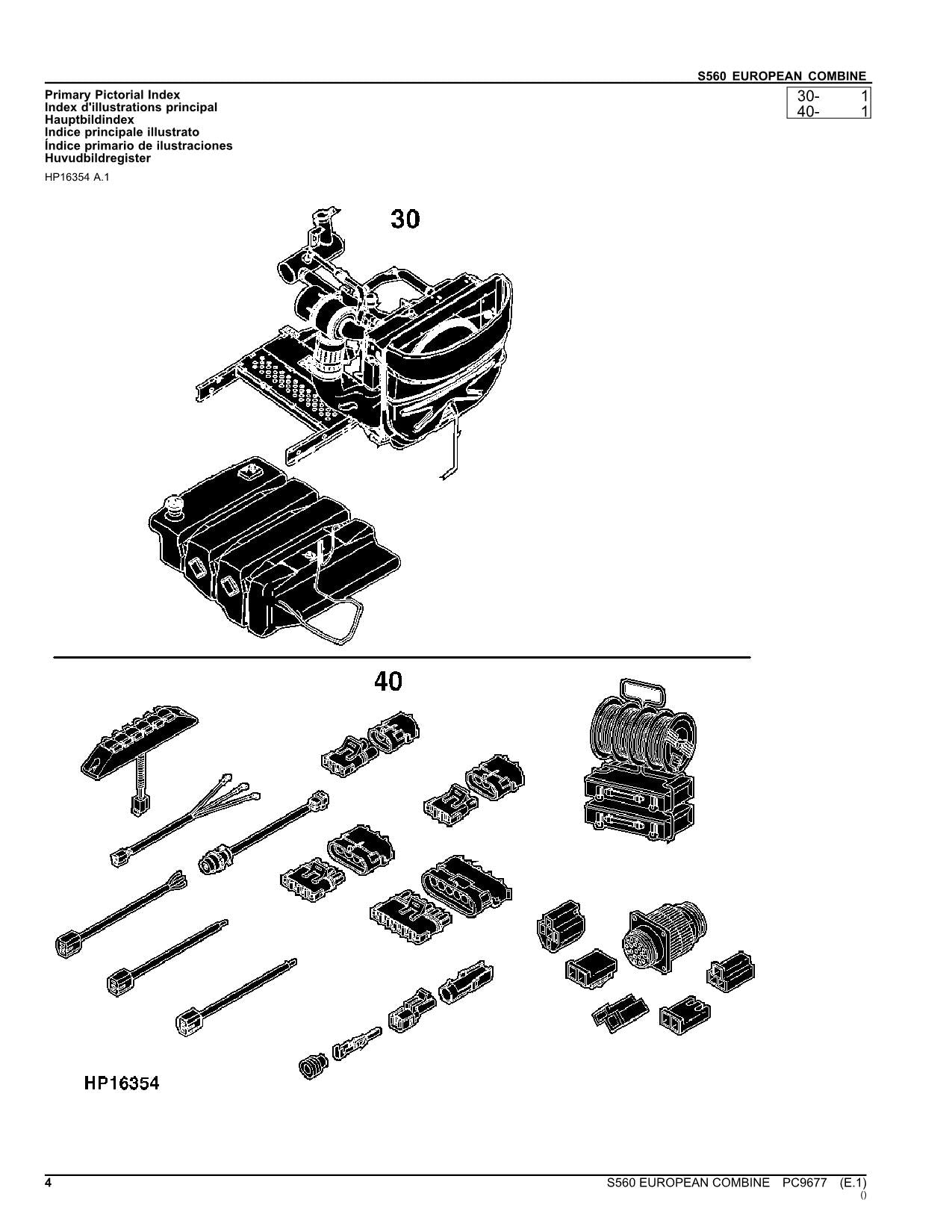 JOHN DEERE S560 MÄHDRESCHER-ERSATZTEILKATALOGHANDBUCH