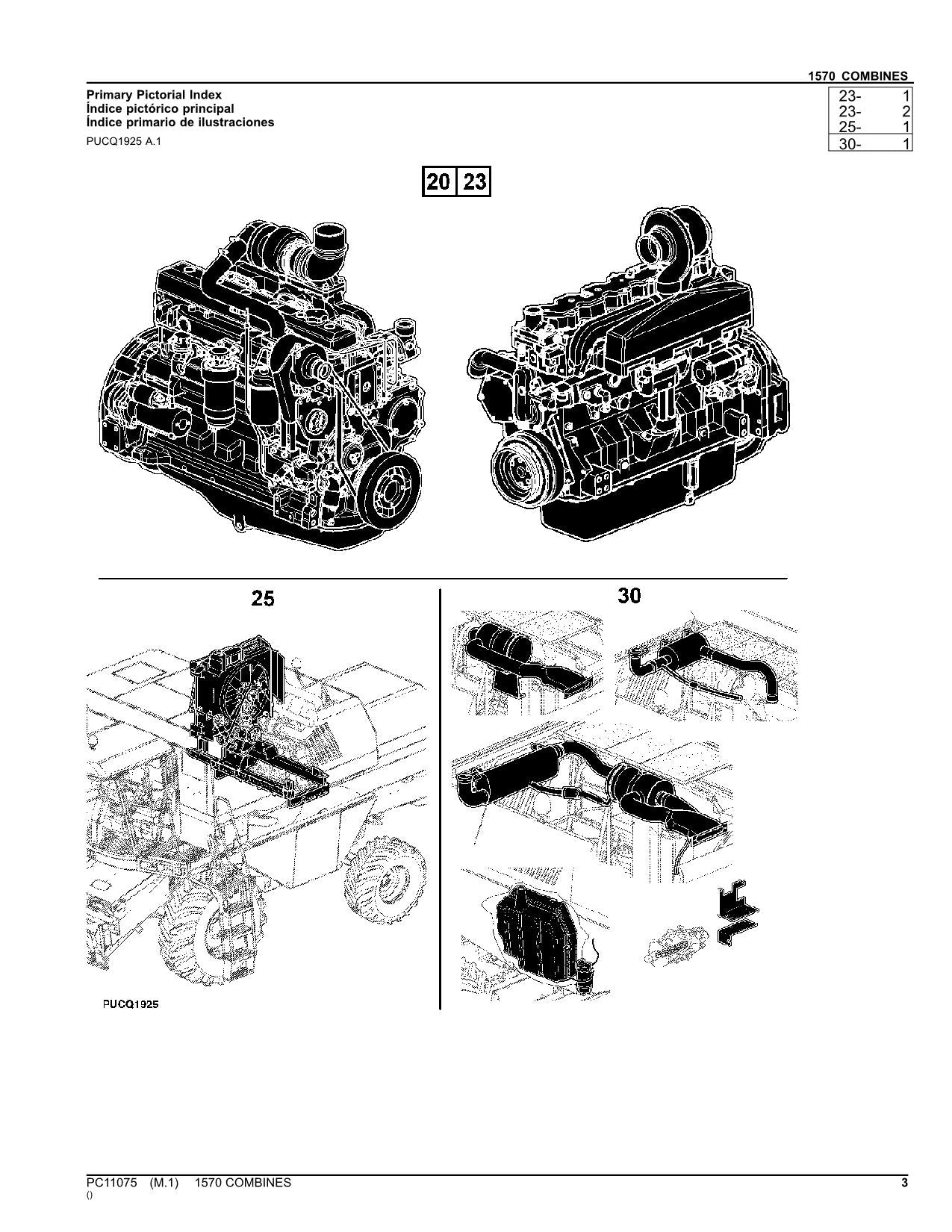 JOHN DEERE 1570 MÄHDRESCHER-ERSATZTEILKATALOGHANDBUCH Nr. 2