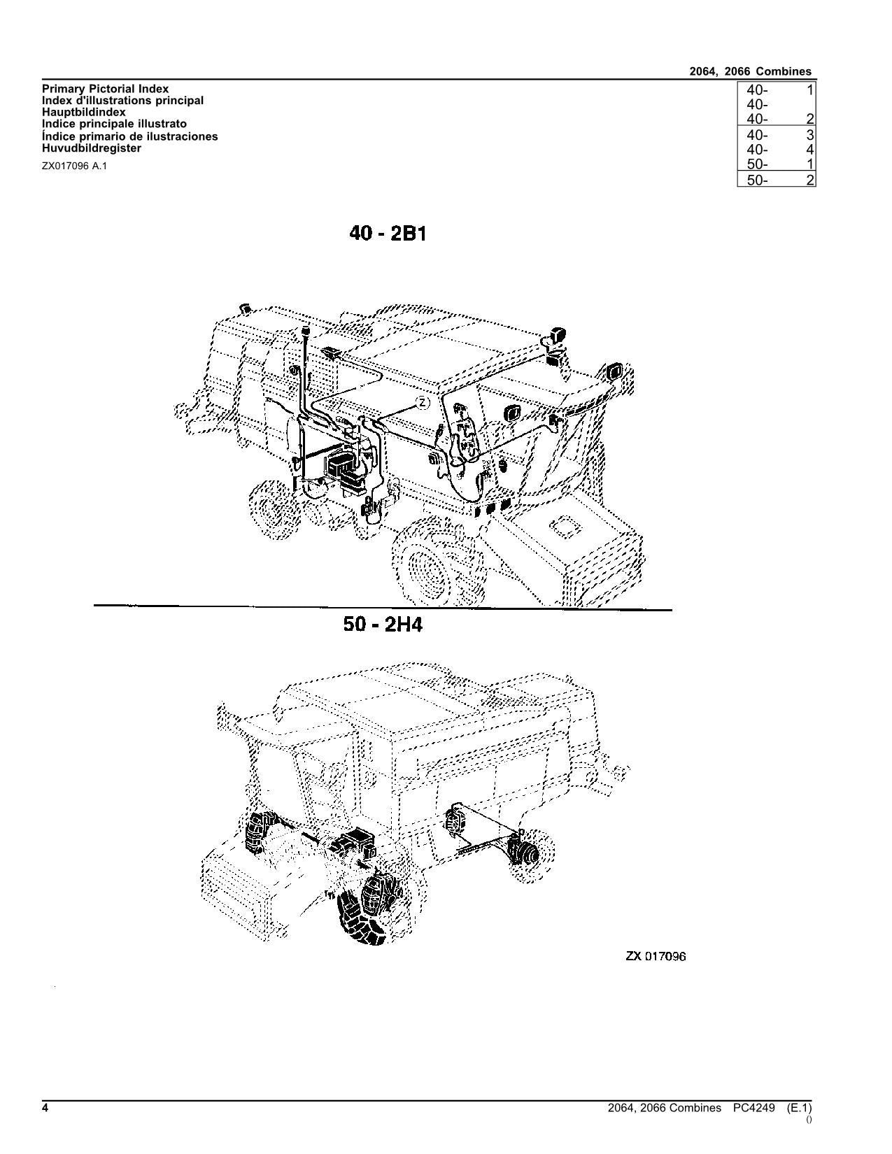 MANUEL DU CATALOGUE DES PIÈCES DE LA MOISSONNEUSE-BATTEUSE JOHN DEERE 2064 2066